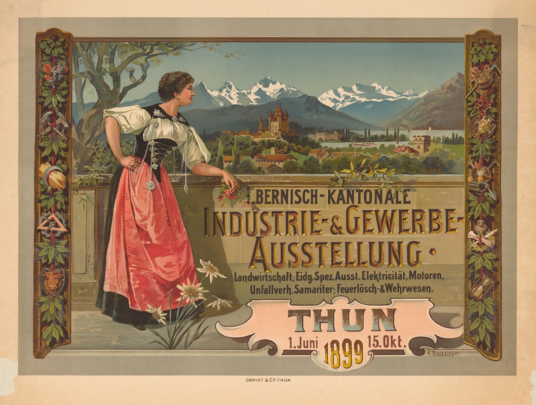 Anton Reckziegel - I. Bernisch-kantonale Industrie- & Gewerbe-Ausstellung