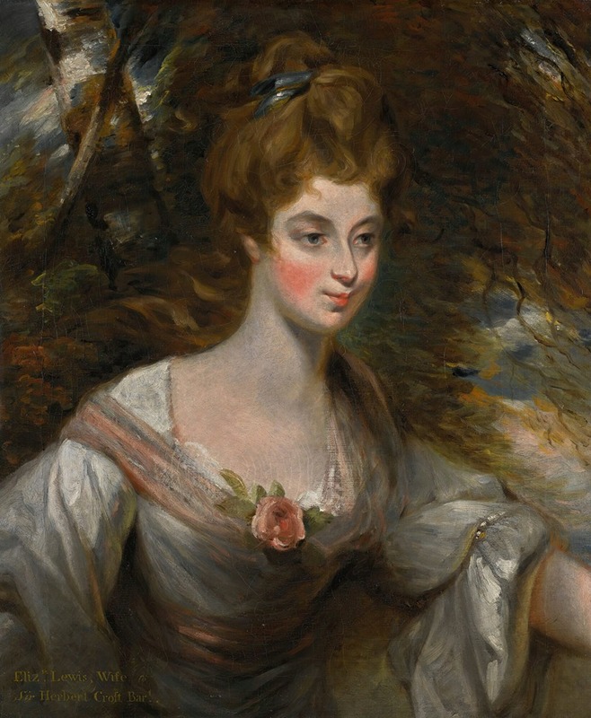 John Constable - Portrait Of Elizabeth, Lady Croft (1754-1815)