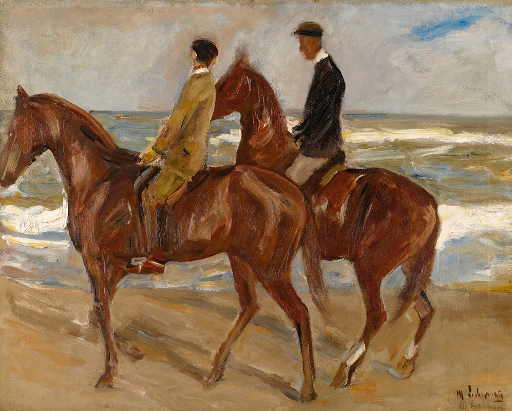 Max Liebermann - Two Riders On The Beach