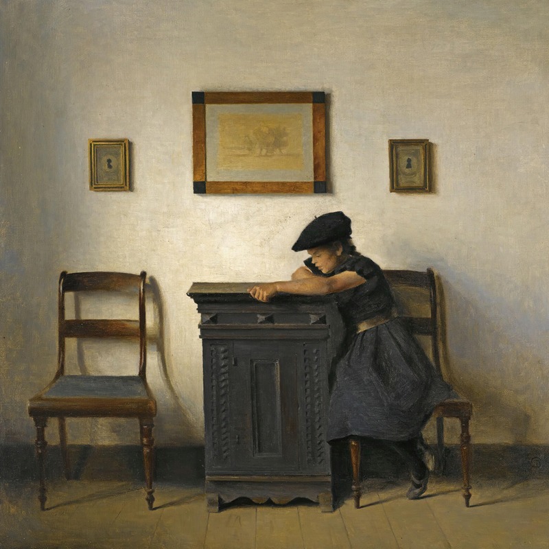 Peter Ilsted - Ung Kvinde I Interiør (Young Girl In An Interior)