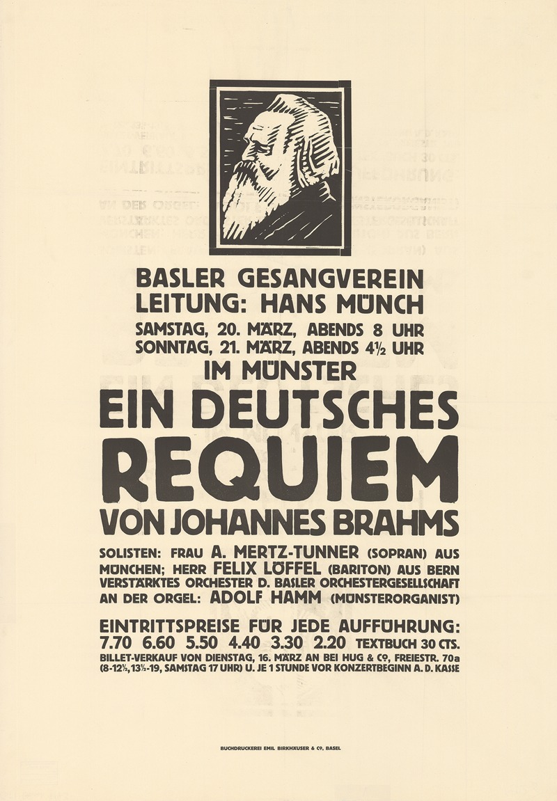 Burkhard Mangold - Basler Gesangverein – Ein deutsches Requiem – von Johannes Brahms