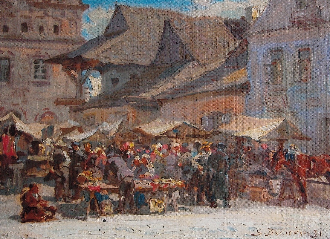 Stanisław Bagieński - Market square in Kazimierz