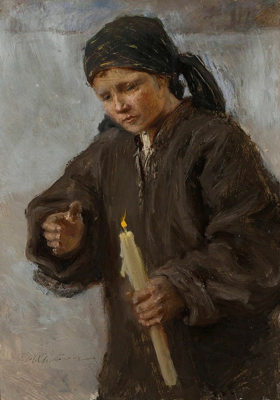 Teodor Axentowicz - For the Candlemas