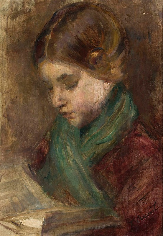Teodor Axentowicz - Portrait of a girl