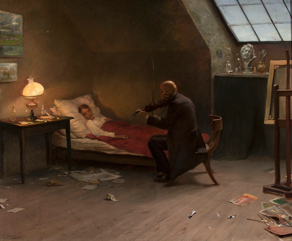 Zygmunt Andrychewicz - Artist’s death. The last friend