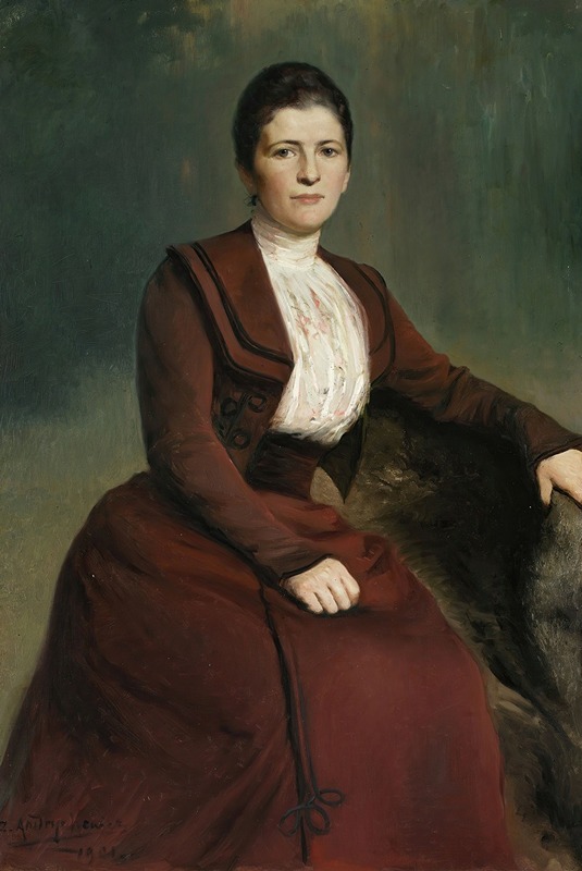 Zygmunt Andrychewicz - Portrait of G. Lesiewska, artist’s sister