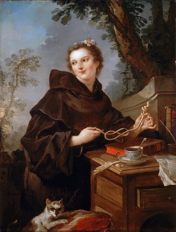 Charles-Joseph Natoire - Louise-Anne de Bourbon, mademoiselle de Charolais (1695-1758)