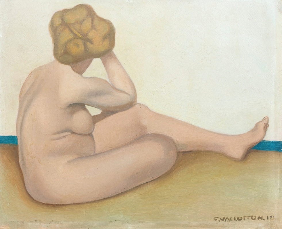 Félix Vallotton - Baigneuse Assise Sur Le Sable