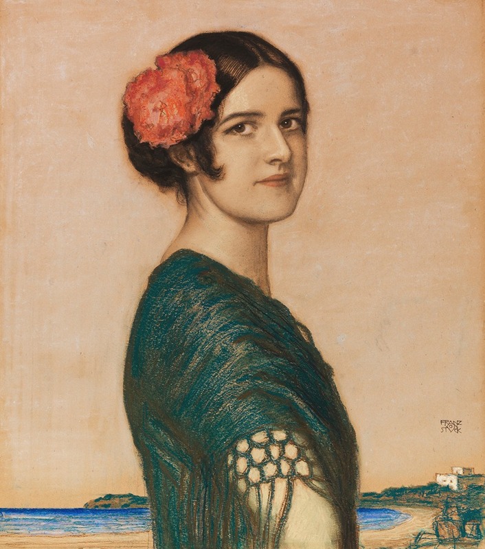 Franz von Stuck - Tochter Mary als Spanierin