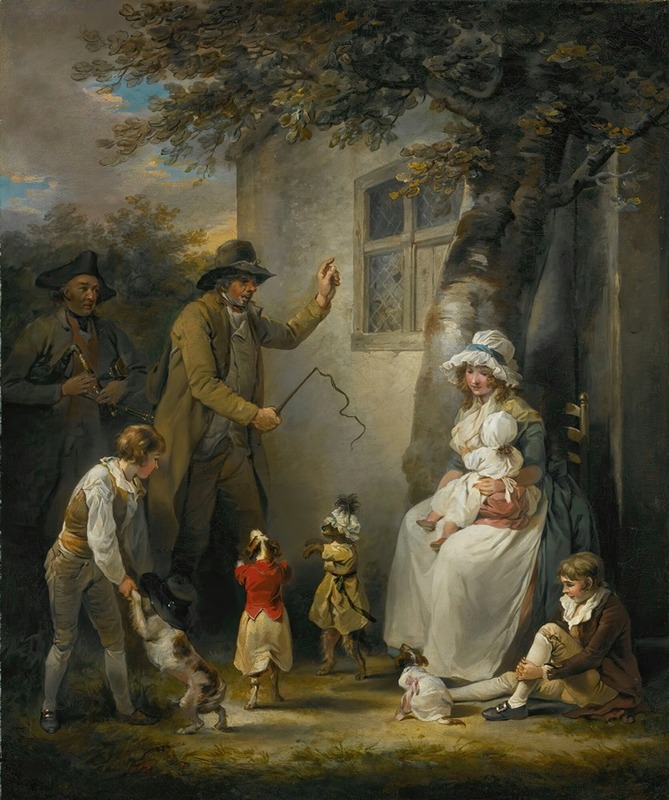 George Morland - Dancing Dogs
