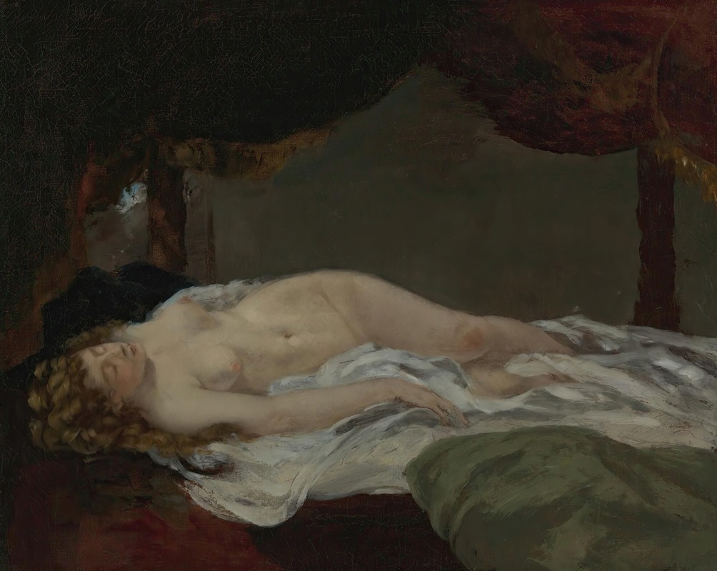 Gustave Courbet - Femme Endormie