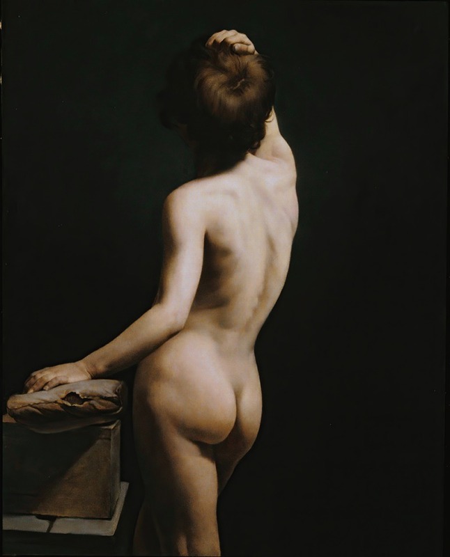 Horace Vernet - Academic Study of Adolescent Boy, Seen from Behind