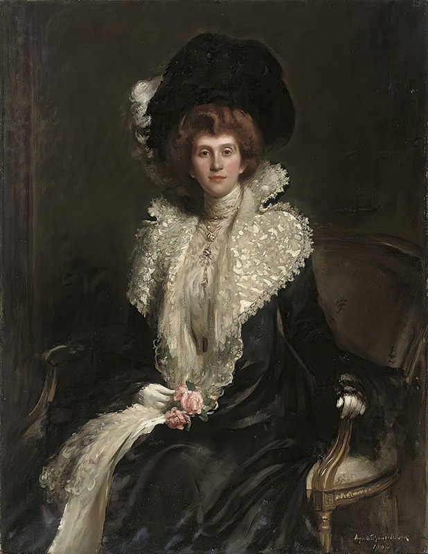 Hugh de Twenbrokes Glazebrook - Portrait of a lady