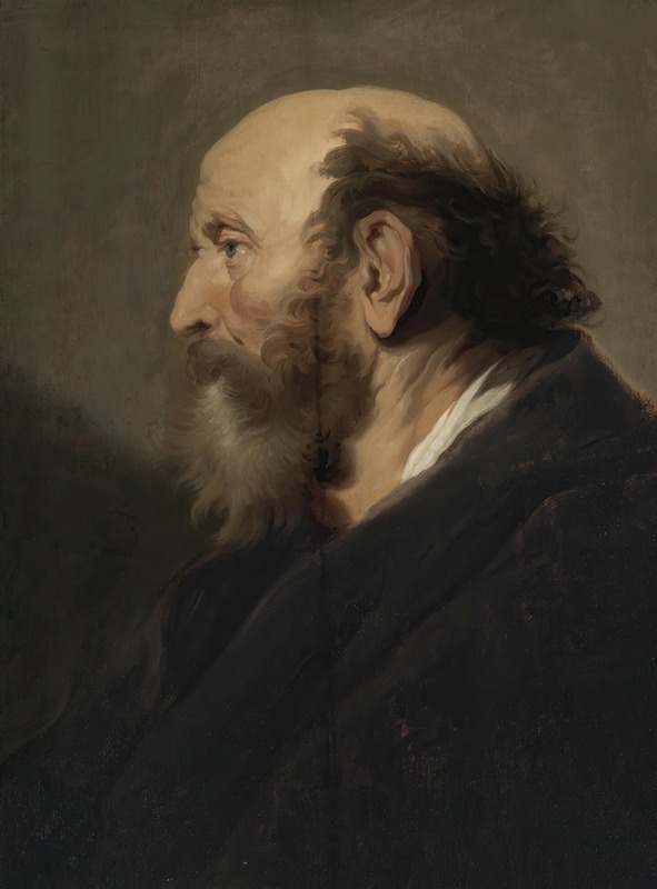 Jacob Adriaensz Backer - Profile Portrait Of A Bearded Man