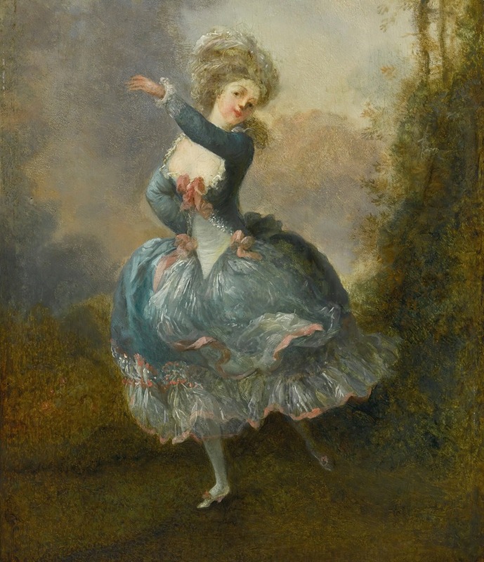 Jean-Frédéric Schall - Mademoiselle Duthé Dancing (Rosalie Gérard, 1752-1820)