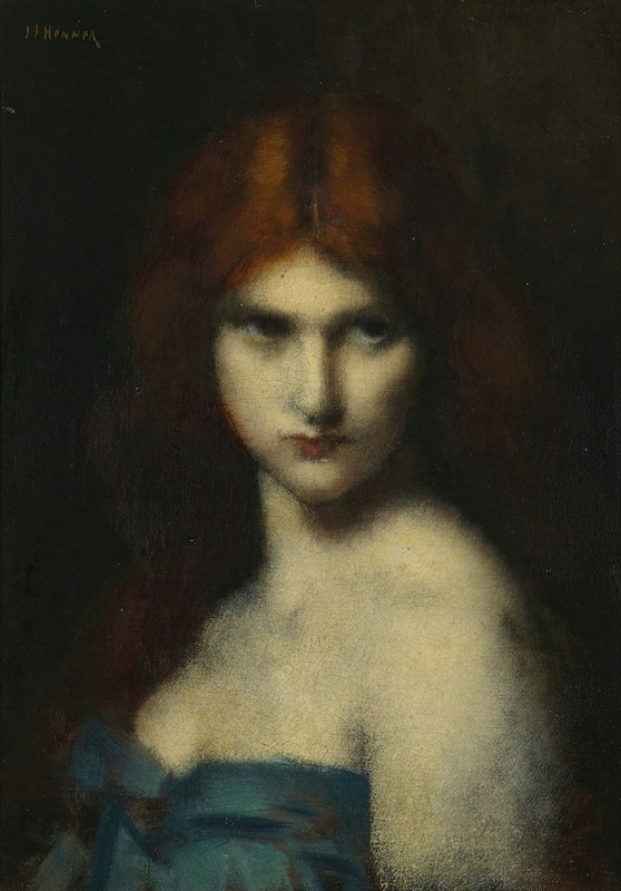Jean-Jacques Henner - Study of a head of a woman