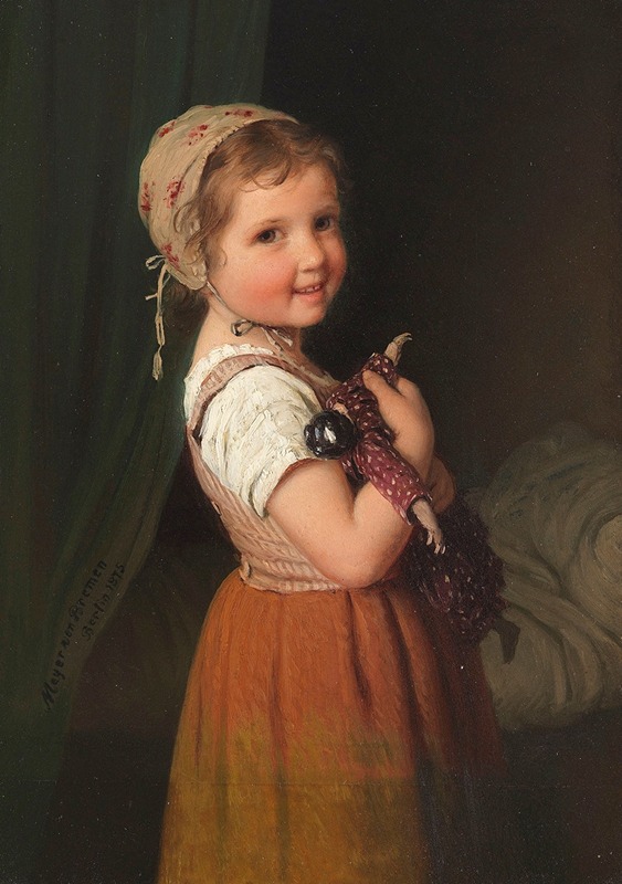Johann Georg Meyer von Bremen - Gute Nacht (Mädchen mit Puppe)