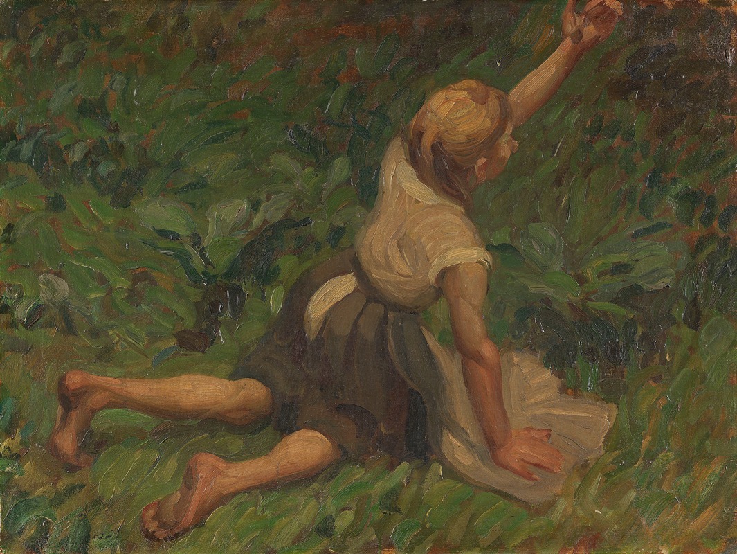 Leo Putz - Studie zu Aschenbrödel