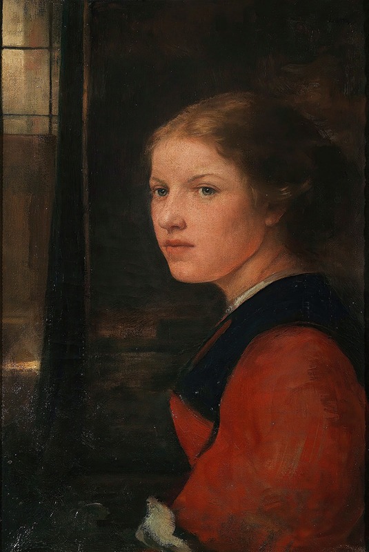 Ludwig Löfftz - Junges Mädchen am Fenster