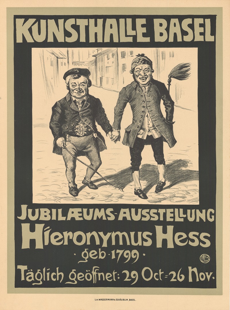 Emil Beurmann - Kunsthalle Basel – Jubiläums Ausstellung Hieronymus Hess