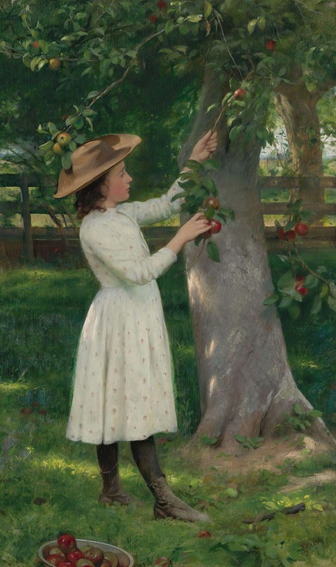 Seymour Joseph Guy - The Pick Of The Orchard (Picking Apples)