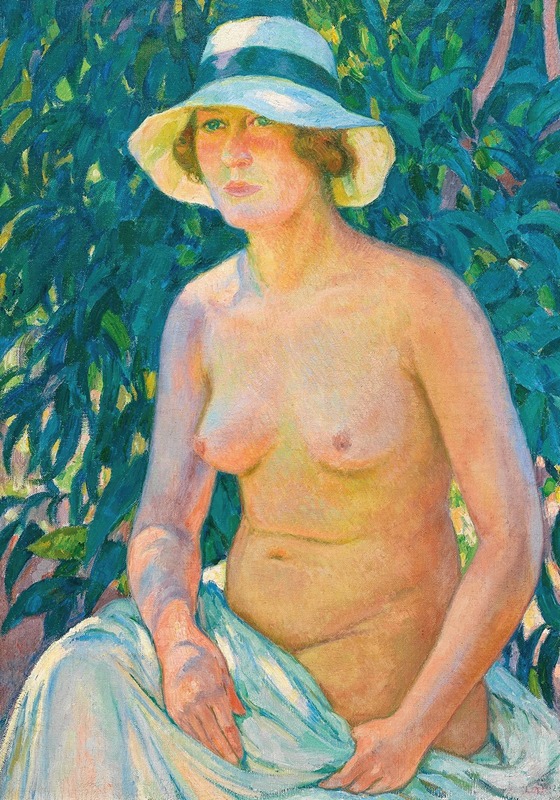 Theo van Rysselberghe - Nude with Panama