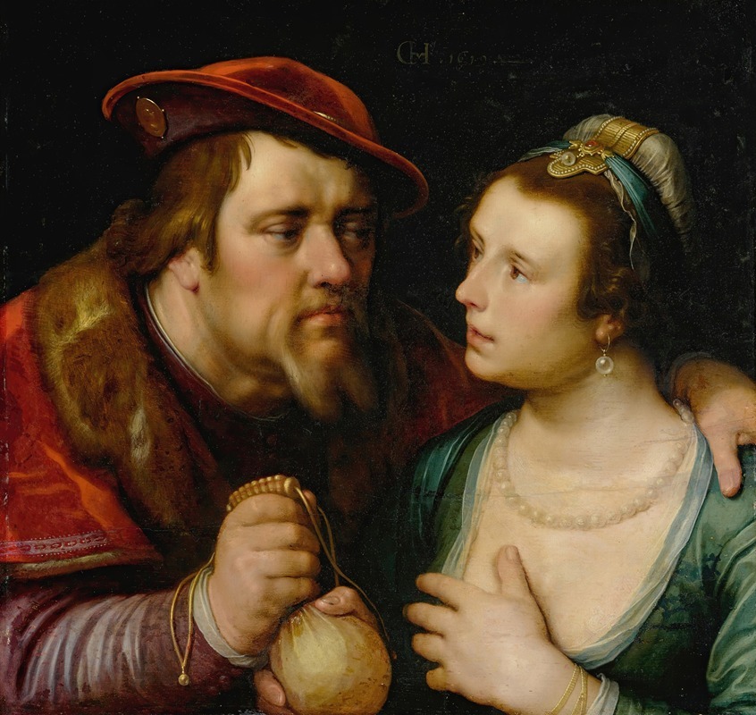 Cornelis Cornelisz Van Haarlem - The Unequal Lovers