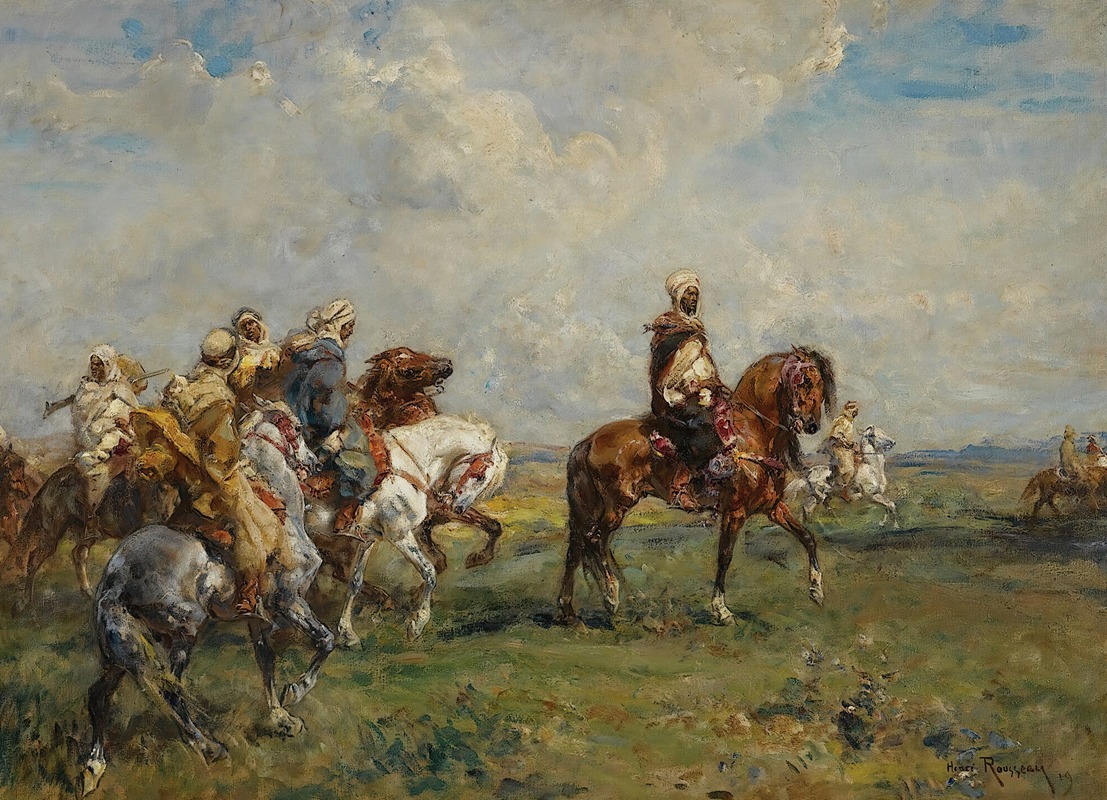 Henri Émilien Rousseau - Cavaliers Arabes