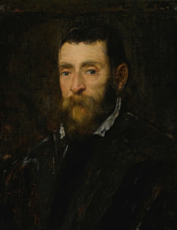 Jacopo Tintoretto - Portrait of a bearded man, possibly Prince Antonio di Santacroce of Rome