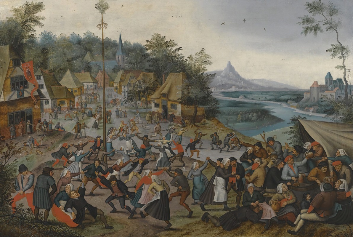 Pieter Brueghel The Younger - The Kermesse Of Saint George With The Dance Around The Maypole