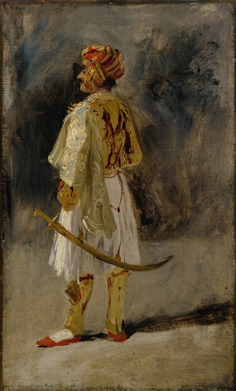 Richard Parkes Bonington - The Count of Palatino in the costume of a Palikar