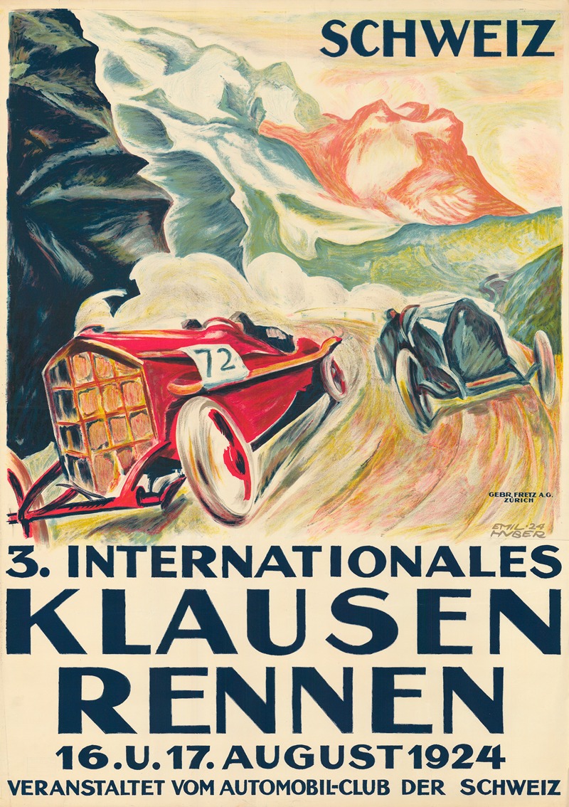 Emil Huber - Français ; 3. Internationales Klausenrennen