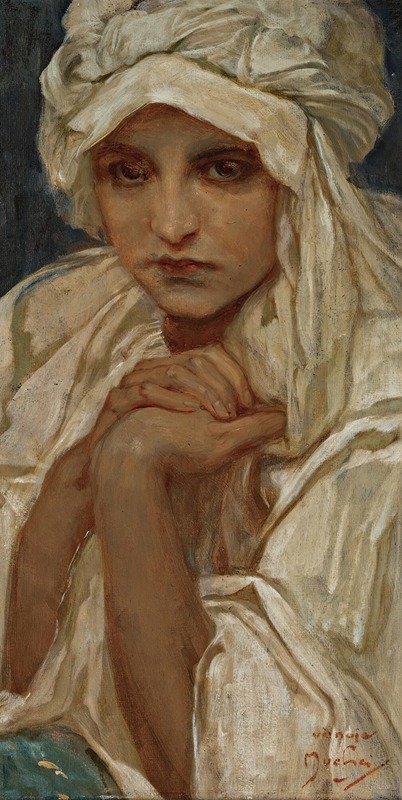 Alphonse Mucha - Portrait of a Girl