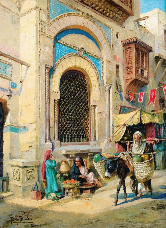 Anton Binder - The Orange Merchant In Cairo
