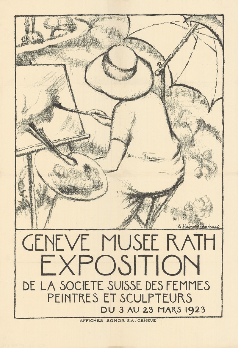 Eugénie Hainard-Béchard - Genève – Musée Rath – Exposition de la Société Suisse des Femmes Peintres et Sculpteurs