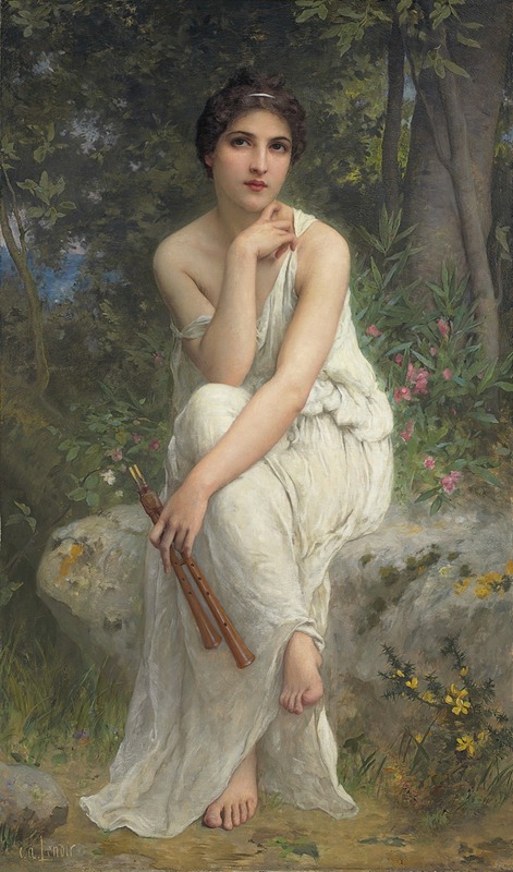 Charles Amable Lenoir - The Flute Player