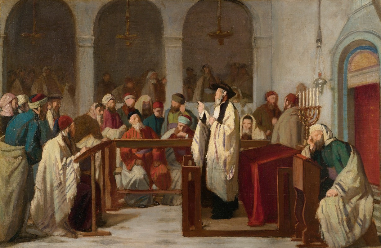 Edouard Moyse - In The Synagogue