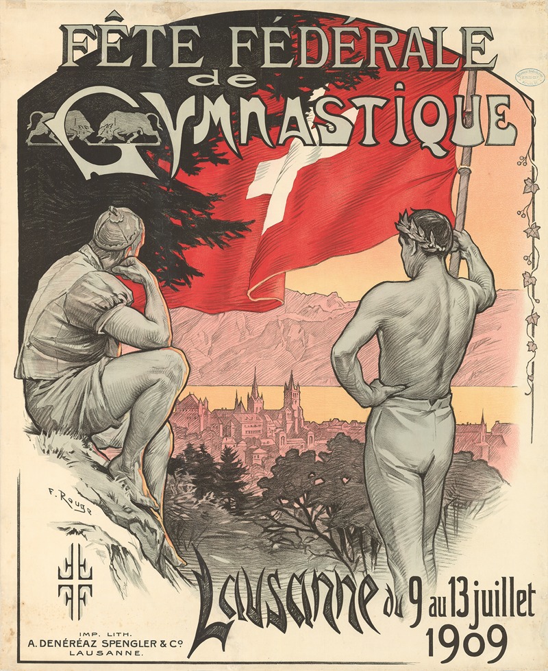 Frédéric Rouge - Fête Fédérale de Gymnastique – Lausanne 1909