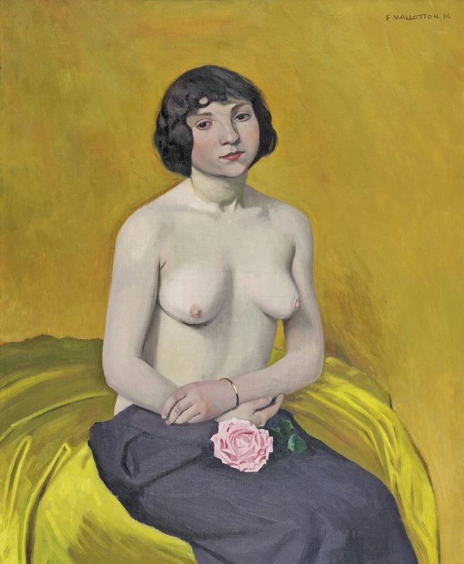 Félix Vallotton - Woman With Rose