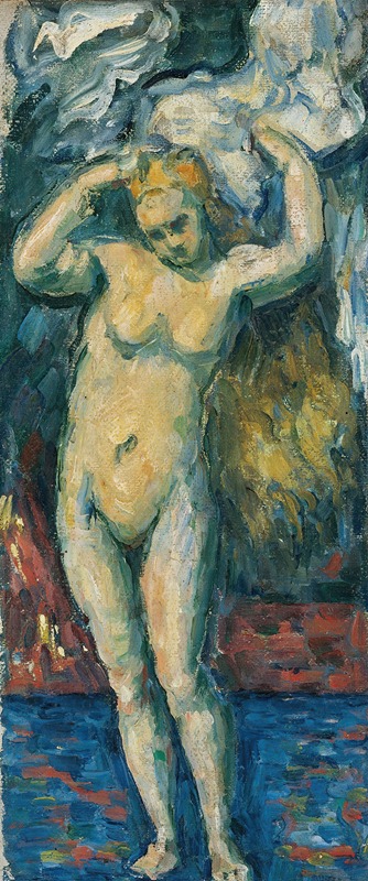 Paul Cézanne - Baigneuse Debout, S’essuyant Les Cheveux