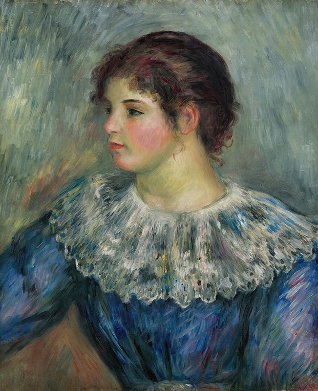 Pierre-Auguste Renoir - Portrait En Buste De Jeune Fille