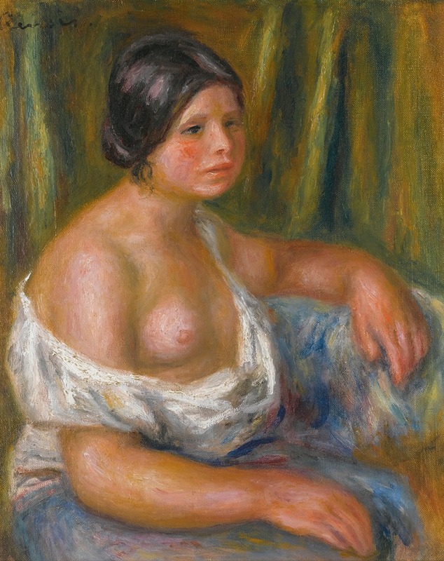 Pierre-Auguste Renoir - Femme En Bleu