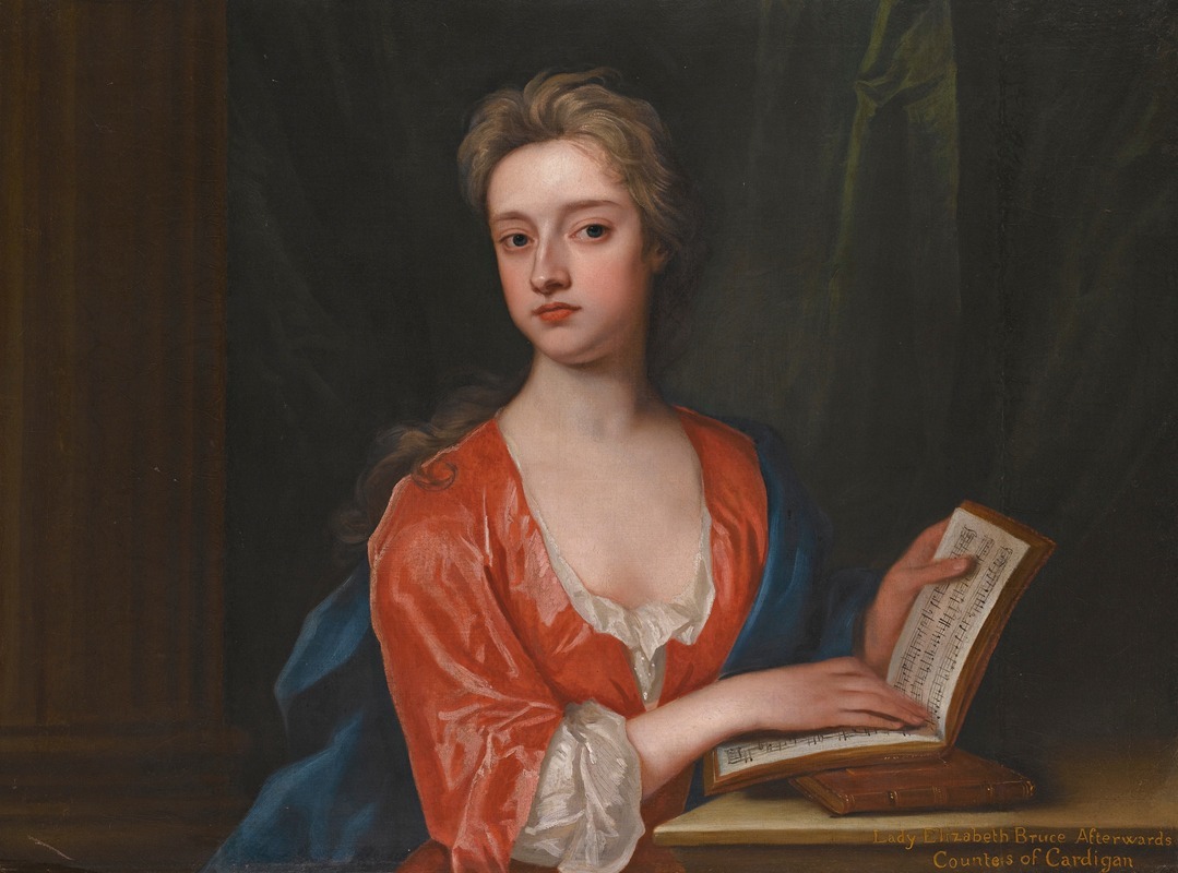 Sir Godfrey Kneller - Portrait of Lady Elizabeth Bruce (D.1745)