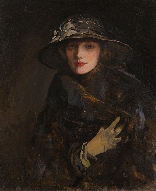 Sir John Lavery - A Lady In Brown