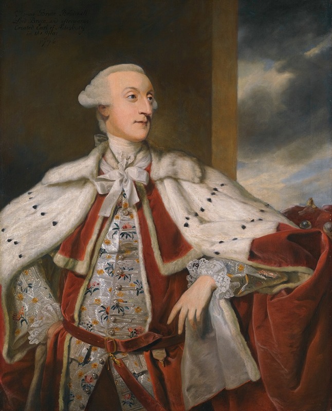Sir Joshua Reynolds - Portrait of Thomas Bruce Brudenell- Bruce, Later 1st Earl of Ailesbury