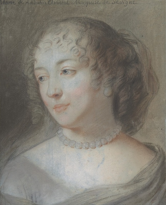 After Claude Lefèbvre - Portrait of Marie de Rabutin-Chantal, Marquise de Sévigné