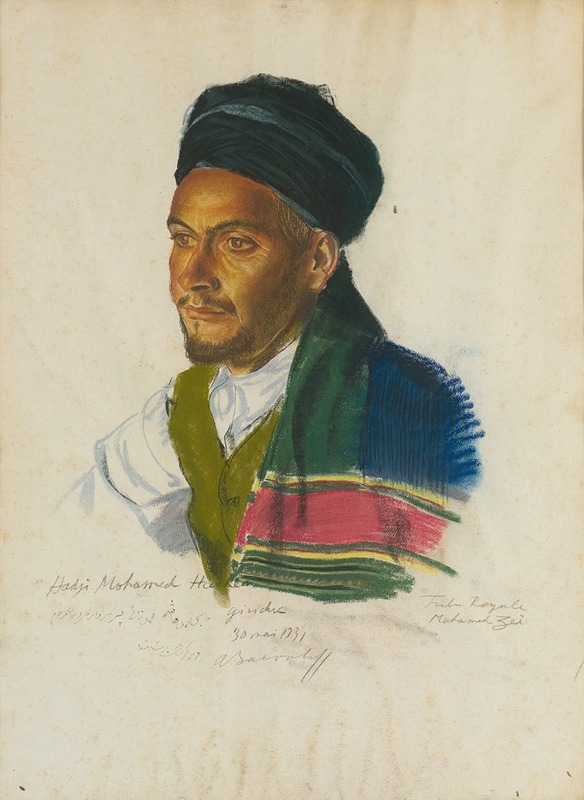 Alexandre Jacovleff - Portrait of Haji Mohamed Hachem