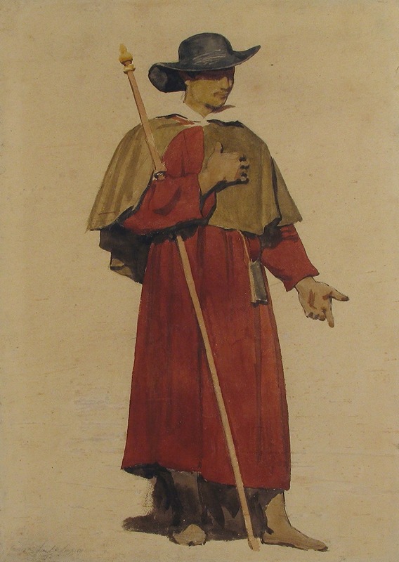 Dominique Louis Papety - An Italian Pilgrim
