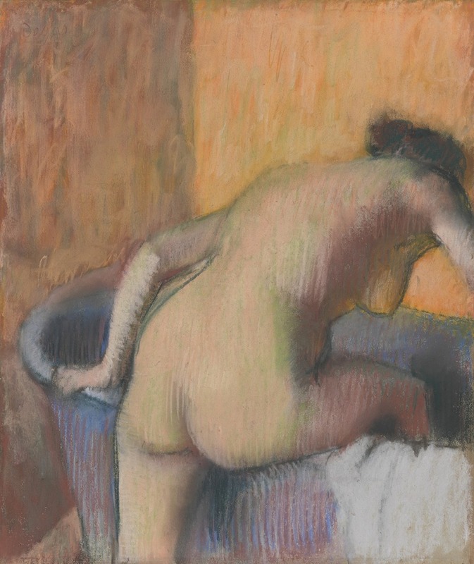 Edgar Degas - Bather Stepping into a Tub