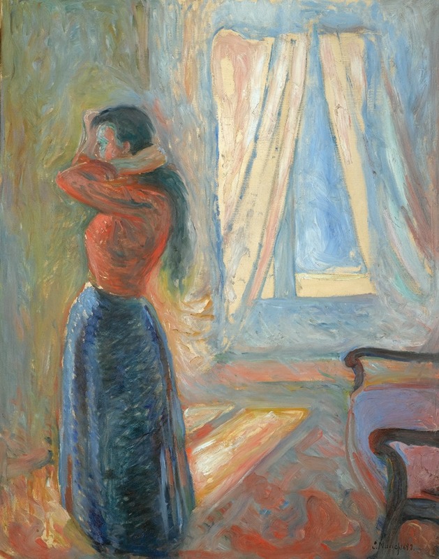 Edvard Munch - Kvinne Som Speiler Seg (Woman Looking In The Mirror)